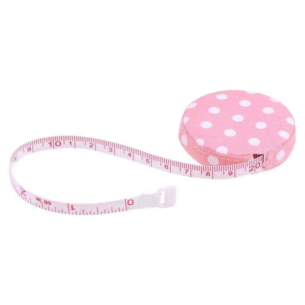 Hilitand Accurate Body Measuring Tape, 150cm/60in, Retractable, Push-Button Lock