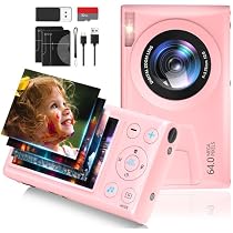 Amazon.com: Monitech Cámara digital de 64 MP para niños, cámaras ...
