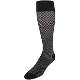 Trafalgar Men's Benoit Herringbone Patterned Mid-Calf Merino Wool Socks (1 Pair)