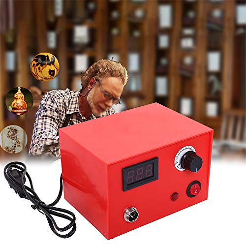 23 Tips Temperature Adjustable Wood Burning Machine Kit, Dual Pen 110V 25W Digital Pyrography