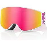 EXP VISION Ski/Snowboard Goggles Parent-child Snow Goggles Over Glasses for Men, Women Youth Kids