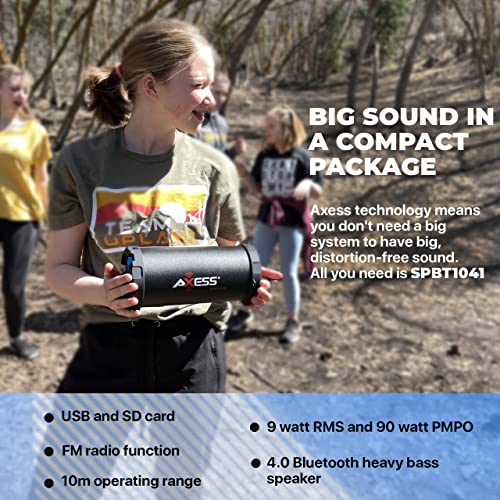 Axess Speakers Bluetooth Wireless Portable — at Home, Car Speakers, Or