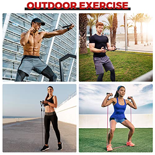 Renoj Resistance Bands, Exercise Bands 5 Levels Workout Bands with