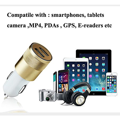 SA08 USB Car Charger with Four USB Ports for iPad Tablet PC Electronic Products