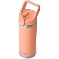 YETI Rambler 18 oz Bottle, Vacuum Insulated, Stainless Steel with Straw Cap
