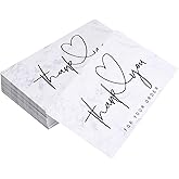Aruicheng 50pcs Thank You Cards Thank You Card Small Business Thank You Notes Bulk Small Mini Business Cards Blank Appreciation Cards Pack of Thank You Note Cards for Wedding Bridal Shower Graduation