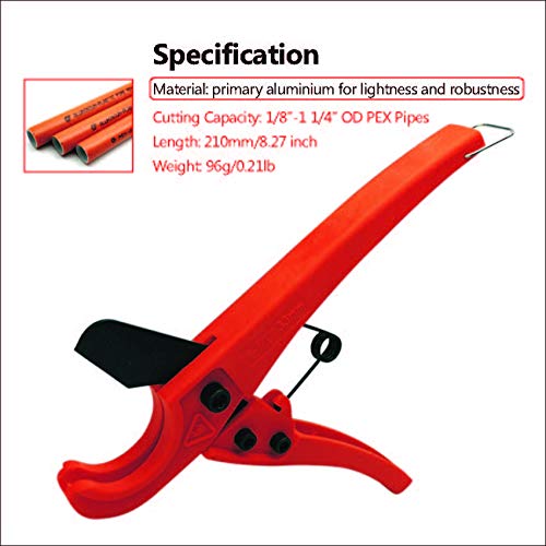 MIFUSE 66301 PEX Cutter for Cutting 1/8"1 5/16" OD PEX Tubing Portable