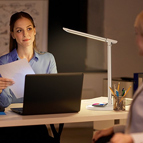 TaoTronics LED Desk Lamp with Fast Wireless Charger, 7.5W for iPhone X