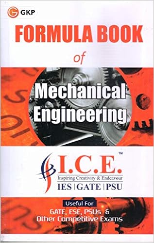 GATE 2022 Mechanical Engineering Formula Book for GATE GATE 2022 Mechanical Engineering Formula Book for GATE