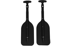 LIOOBO 2Pcs Telescopic Kayak Paddle Rafting Boat Paddle Canoe Oars Plastic Aluminum Alloy Boat Oars