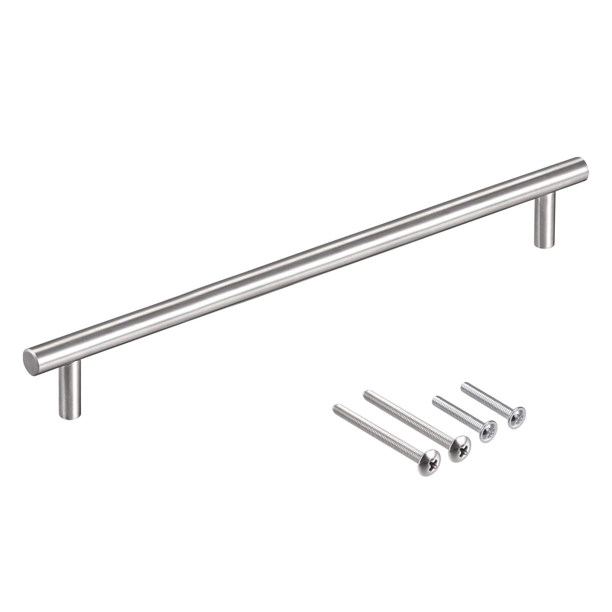 sourcing map T Bar Pull Handle, 14"(350mm) Length 10mm Dia Stainless Steel Cabinet Pulls 8.8"(224mm) Hole Center Distance