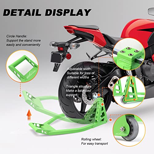 Ruedamann 550 lbs Capacity Motorcycle Stand,Adjustable 9.8"13.8"W