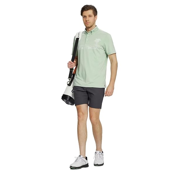 ROUEN POLO SHIRTS FOR MEN DRY FIT SHORT SLEEVE PERFORMANCE POLYESTER ATHLETIC CASUAL COLLARED GOLF SHIRTS FOR MEN