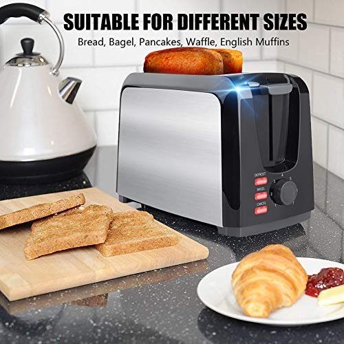 Toaster 2 Slice Stainless Steel Toaster Two Slice Toaster with