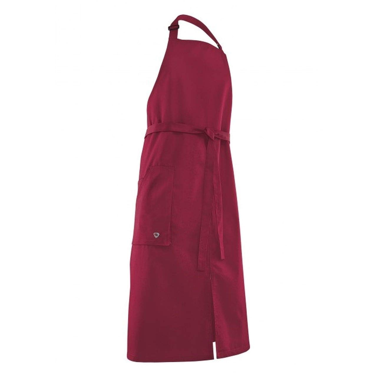 BP 1970-400-800 Bib Apron, With Adjustable Fastening At The Neck, 215,00 G/M², Fabric Blend, Plum, Size 100/100
