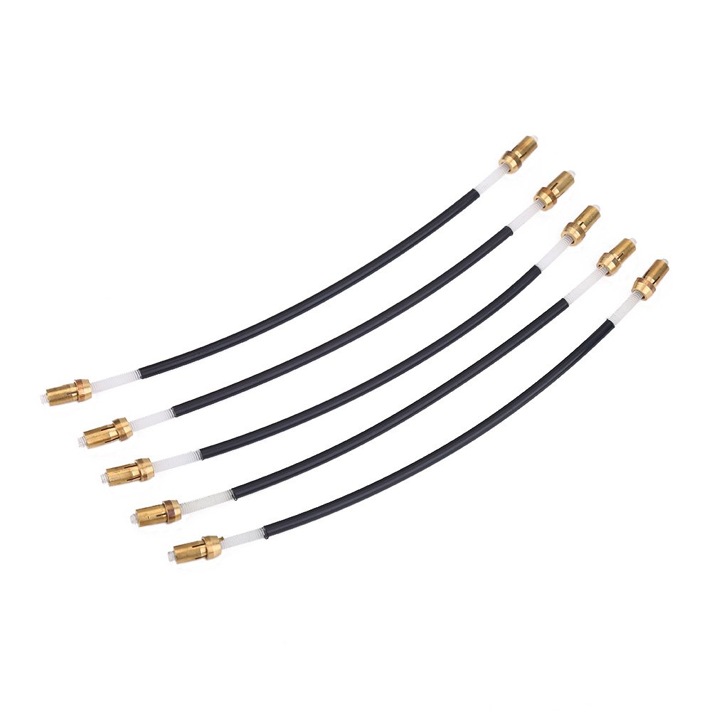 5Pcs Violin Tailgut Nylon Tail Gut Tailcord with Brass Screw Connector for 3/4 4/4 Violin