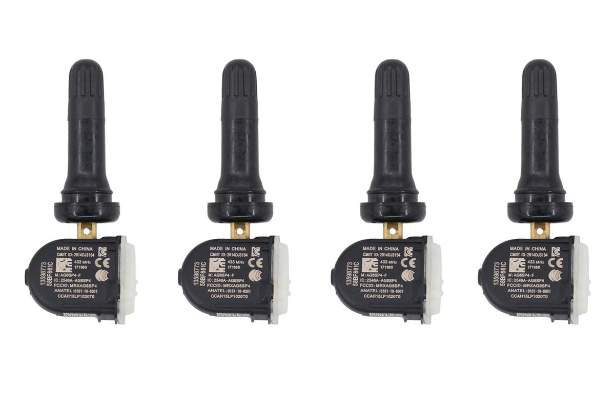 Photo 1 of NewYall 4Pcs TPMS Tire Pressure Monitoring System Sensor 433MHz for Enclave Encore Lacrosse CT6 Escalade SRX XT5 Camaro Cruze Impala Malibu Silverado Tahoe Acadia Sierra Yukon