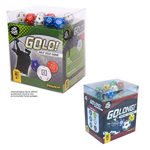 Zobmondo!! Games Bundle | GOLO Golf Dice Game and GoLong! A Football Dice Game