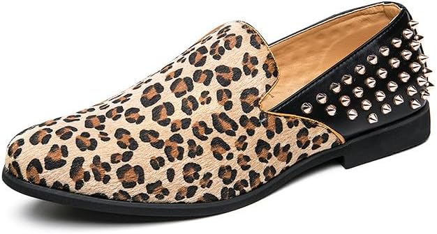 UUBARIS Men\'s Leopard Print Elegant Tuxedo Loafers Slip on Dress Formal Shoes 81dGCInHNpL._AC_SY300_QL30_.jpg main image 2