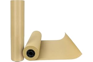 CNWTPP Butcher Paper Roll 18" x 164ft, Brown Kraft Wrapping Paper 80GMS for BBQ Smoker Freezing Grilling Meat, Unbleached & Unwaxed & Uncoated, Perfect as Craft/Drawing/Gift Package Paper/Table Cover
