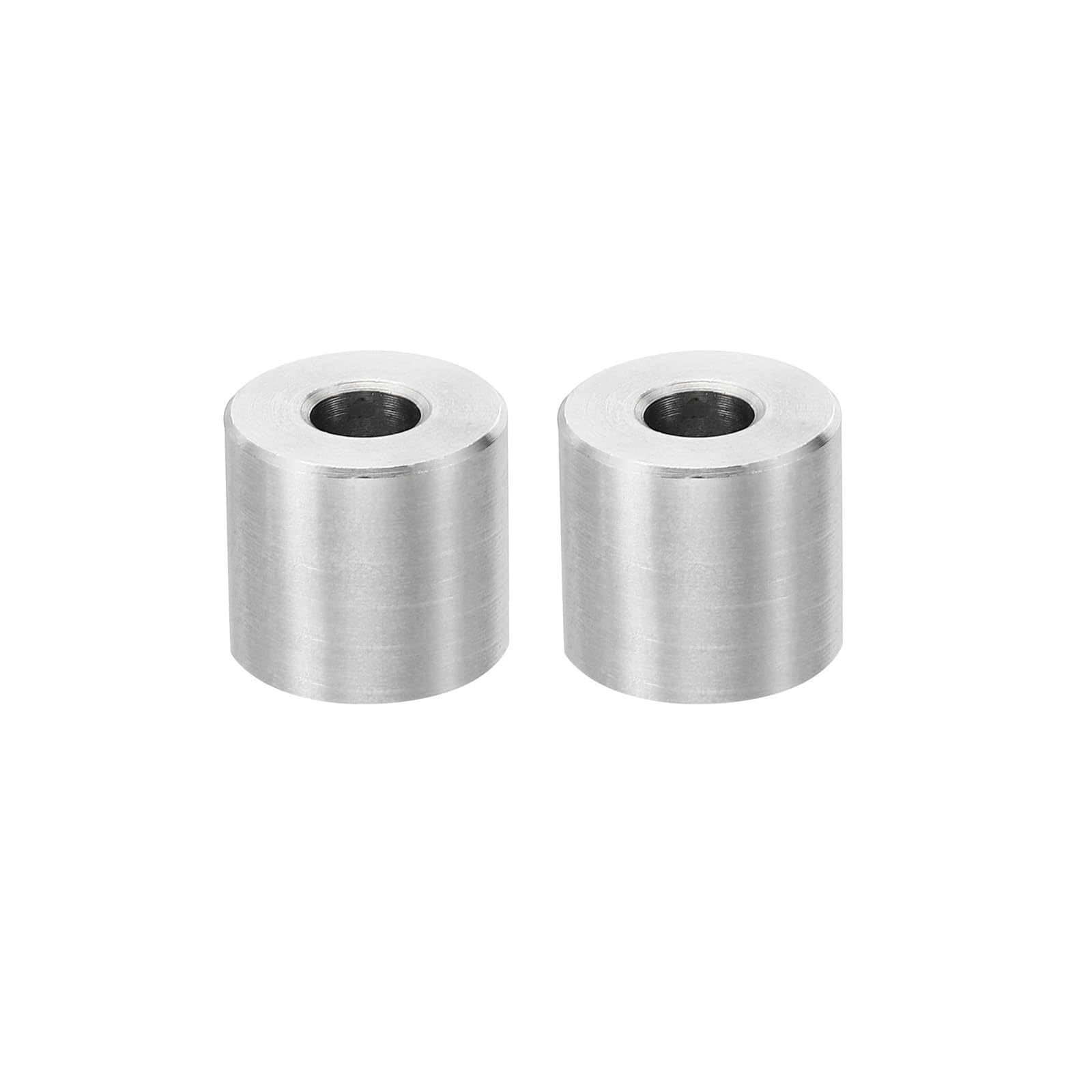 PATIKIL M6 Stainless Steel Spacers, 2 Pcs Metal Spacer Stainless Steel 6.2mm ID x 16mm OD x 16mm L Spacer Screw Standoff Round for 1/4" or M6 Screw Bolts