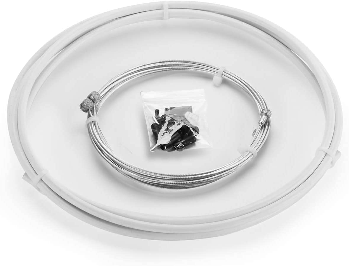 Chooee Universal Bicycle Brake Cable Housing Kit for Mountain Bike or Road Bikes,Standard White — image 1