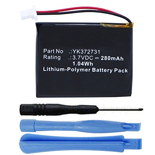MPF ProductsÂ® 280mAh YK372731 Battery Replacement for Golf Buddy Voice, Voice+, Voice VS4, Voice 2 Talking GPS Range Finder with Free Installation Tools