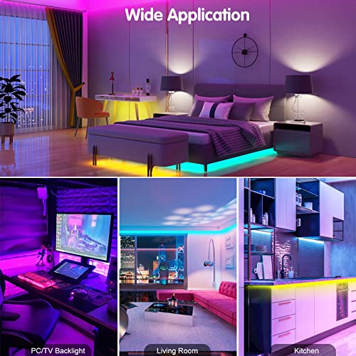 ZATAYE Led Lights for Bedroom 100 FT, Led Lights with App Control IR