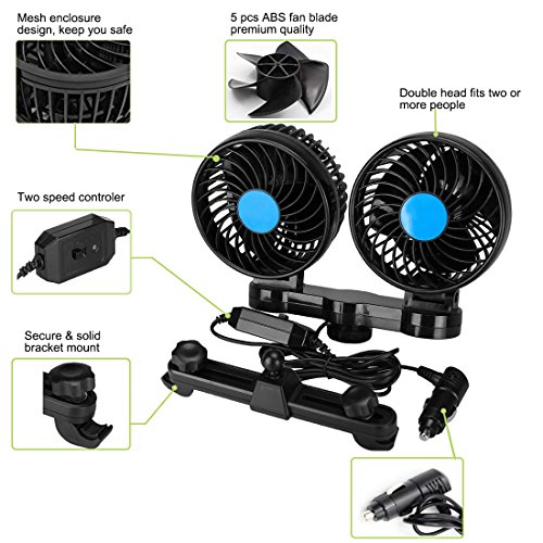 Electric Car Fan for Rear Seat Passenger Pricepulse