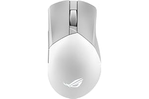 ASUS ROG Gladius III Wireless Aimpoint Gaming Mouse – Right-Handed Ergonomic, 79g, Tri-Mode Connectivity, 36K DPI, up to 119Hr Battery, Hot-Swappable Switches, PC/Mac Support - White