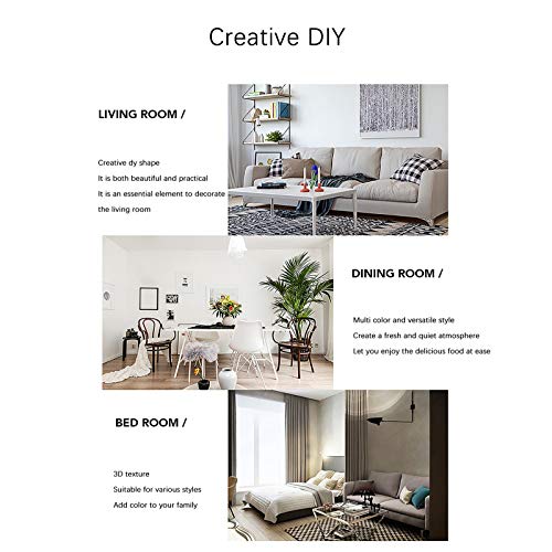 Wall Sticker Wall Clock, Frameless DIY Wall Mute Clock 30D Mirror Surface Sticker Home Office Decoration,White-7