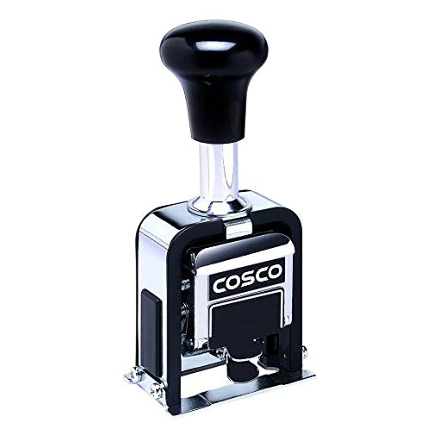 Photo 1 of COSCO 2000PLUS Automatic Numbering Machine, 6 Wheels, Self-Inking, Black 0.75 x 0.25