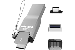 NEEWER Micro SD Card Reader USB C USB A, High Speed USB3.1 TF Memory Card Reader for Micro SD, Micro SDHC, Micro SDXC Cards, 