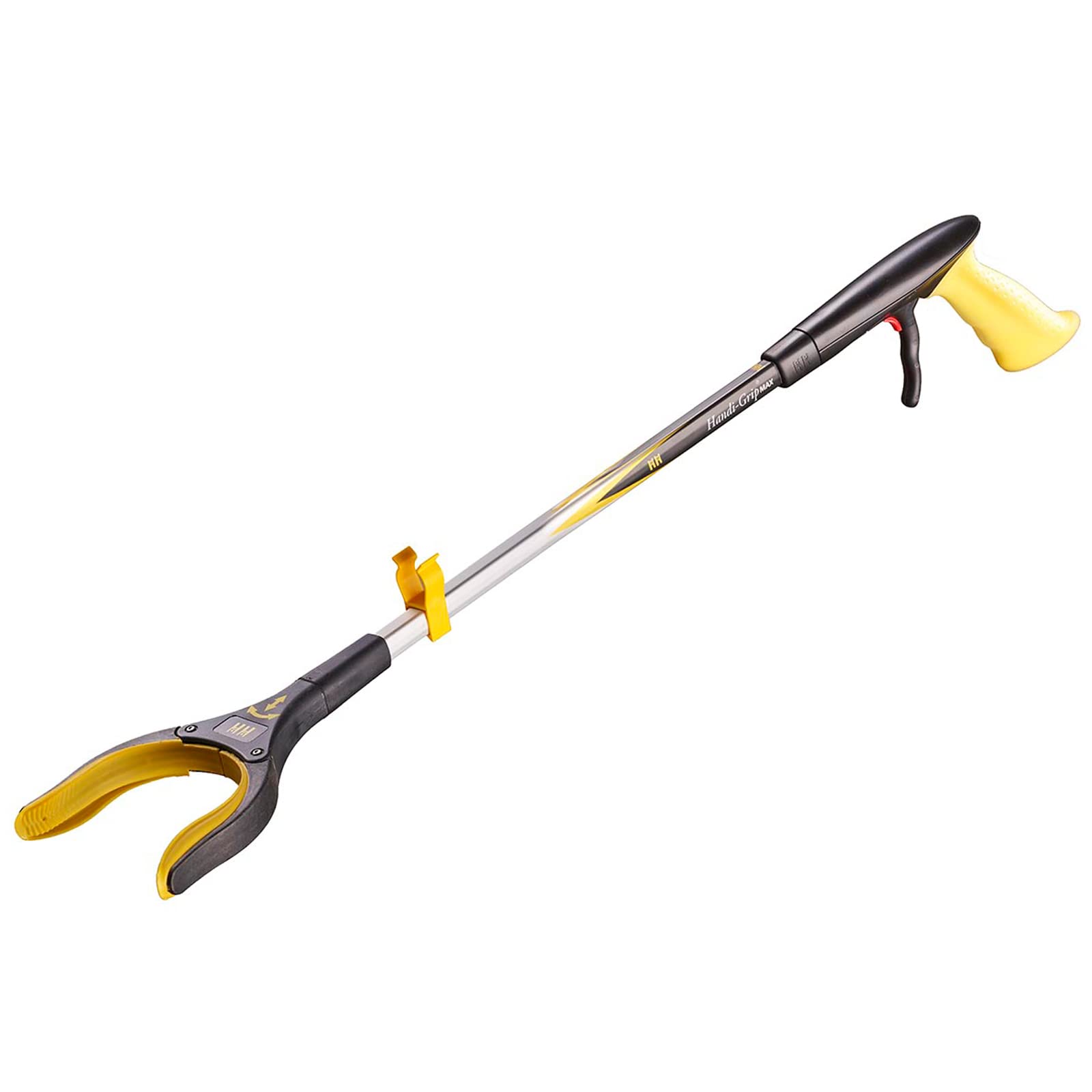 Helping Hand Company Handi Grip MAX Reacher Grabber with 90 Degree Rotating Head and Locking Trigger 26 inch / 65cm. Long Handled Grabbing Aid Stick for Elderly, Disabled, Pregnant or Limited Movement