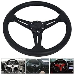 YEHICY 13.8” Auto Racing Steering Wheel Flat