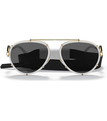 Amazon.com: Versace VE 2225 100287 Gold Metal Aviator  display picture 1