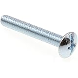 Prime-Line 9006782 Machine Screw, Truss Head, Slotted/Phillips Combo, #8-32 X 1-1/8 in, Zinc Plated Steel, Pack of 100