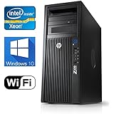 HP Z420 Workstation, Quad Core Xeon CPU upto 3.8GHz CPU, 16GB DDR3 RAM, New 240GB SSD &amp; New 1TB HDD, Windows 10 Pro, USB 3.0, Nvidia Quadro 2000 1GB Video Card, WiFi (Certified Refurbished)