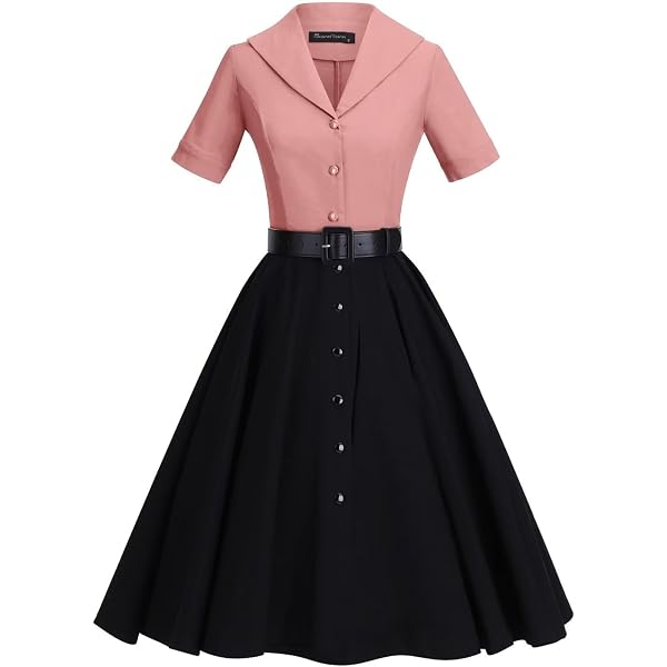 Topdress Women's Vintage Polka Audrey Dress - 1950s Halter Retro Cocktail Dress - View #11