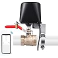 Jinvoo Upgraded Version Smart Water Valve Closing, WiFi Water Valve, Automatic Ball Valve Watering Timer, Sprinkler Controller, Wireless Gas Shut-Off Valve Controller, Compatible with Alexa, Google