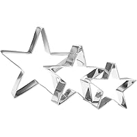 Star Cookie Cutter Set - 3 Piece - Stainless Steel