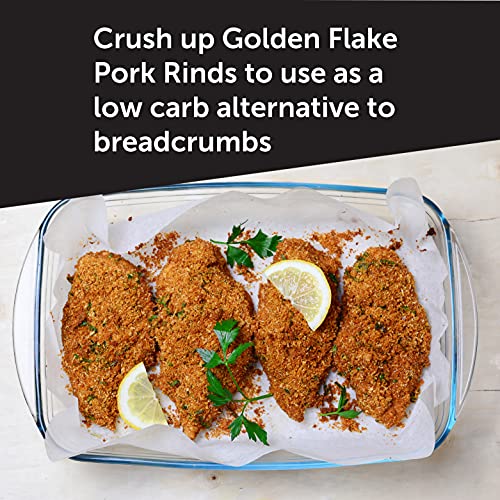 Golden Flake Pork Rinds, Louisiana Hot Sauce Keto Friendly Snack with