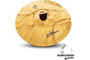 Avedis Zildjian Company 20544 12 inch Custom Splash Brilliant Drumset Cymbal W/ Medium Profile With ZKEY (A20544)