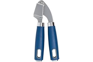 Farberware- Soft Grip Nylon Garlic Press, Ergonomic Non-Slip Handle (Blue)