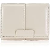 MultiValue Womens Wallet Small, PU Leather Trifold Wallet Simple Compact Small Card Holder with ID Window Pocket Wallet for Ladies Traveling Shopping (Khaki)