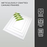 H&S Set of 4 Artist Blank Canvas Boards 20x30 to 50x60 cm A1 A2 view 4