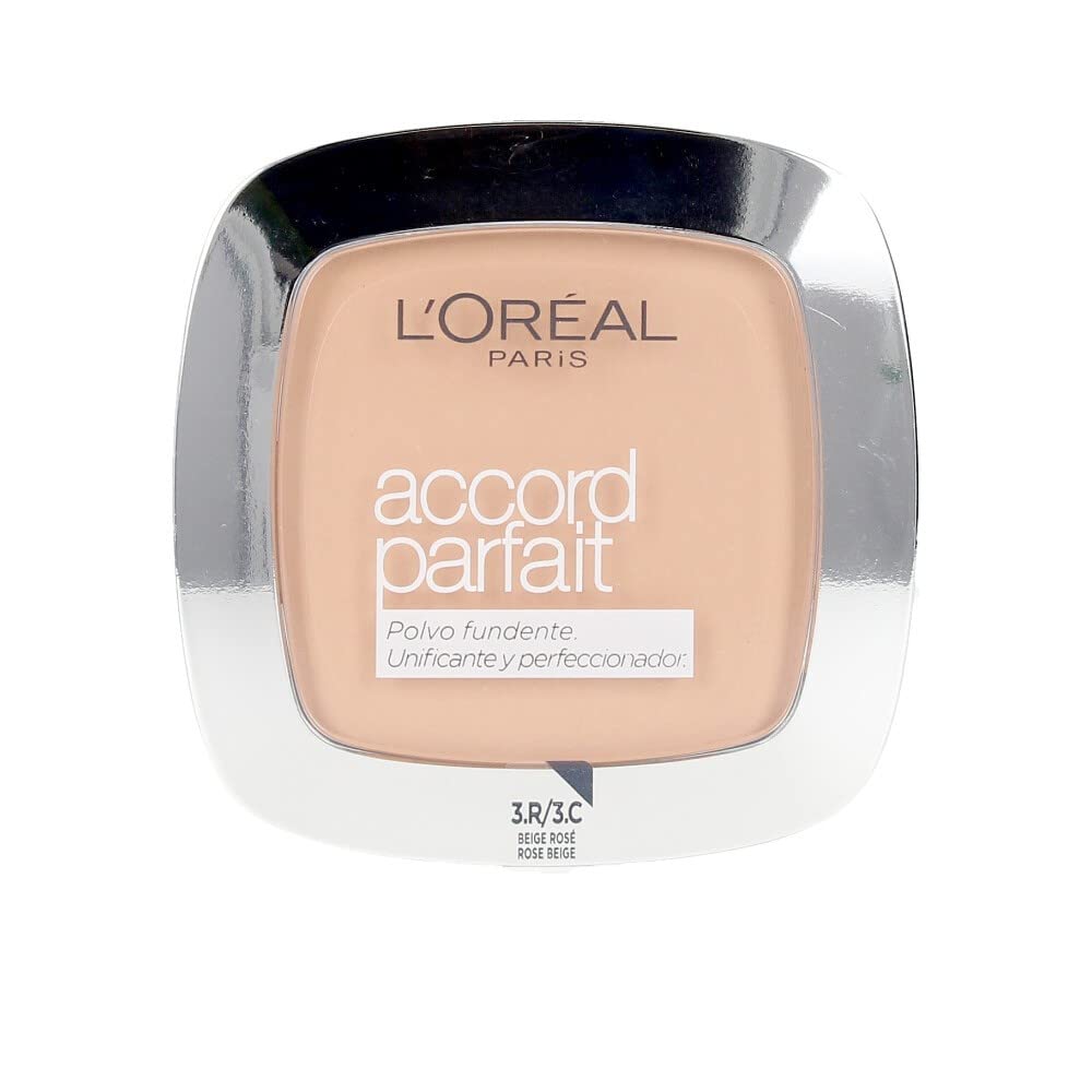 L'Oreal Paris True Match Pressed Powder Buildable and Lightweight Matte Finish Foundation - R3 / C3 - Beige Rosé