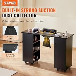 VEVOR Manicure Table, Nail Table Station with