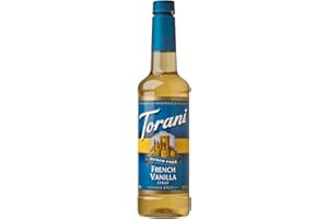 Torani Sugar Free French Vanilla Flavour Syrup, 750ml PET