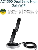 TP-Link AC1900 USB 3.0 WiFi Adapter Archer T9UH Dual Band High Gain Antennas PC view 2